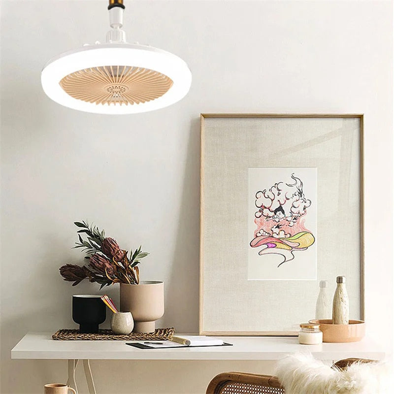 🔥 2-in-1  360 ° Rotating Ceiling Fan Light With Remote Control 😍