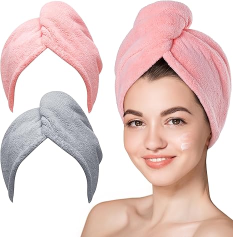 🔥 3-pcs Premium Cotton Quick Hair Drying Towel❤️,Quick Dry, Luxuriously Soft – Every Time. 💧✨” | 😍 Flat 45%OFF 🤩