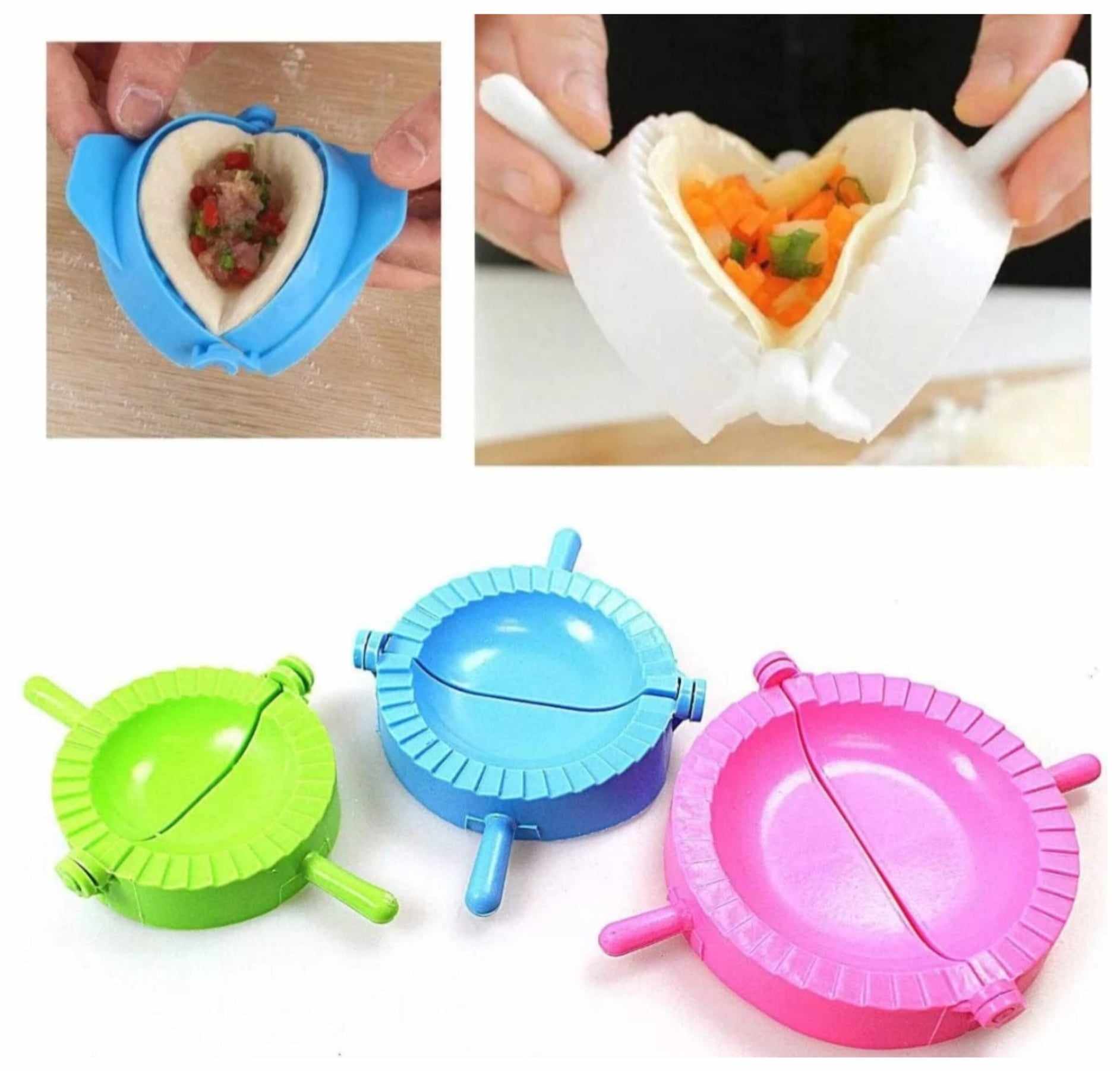 🔥 Pack of 3 Vegetable Chopper, Kabab Moulds & Samosa Maker | 😍 Flat 50% OFF 🤩
