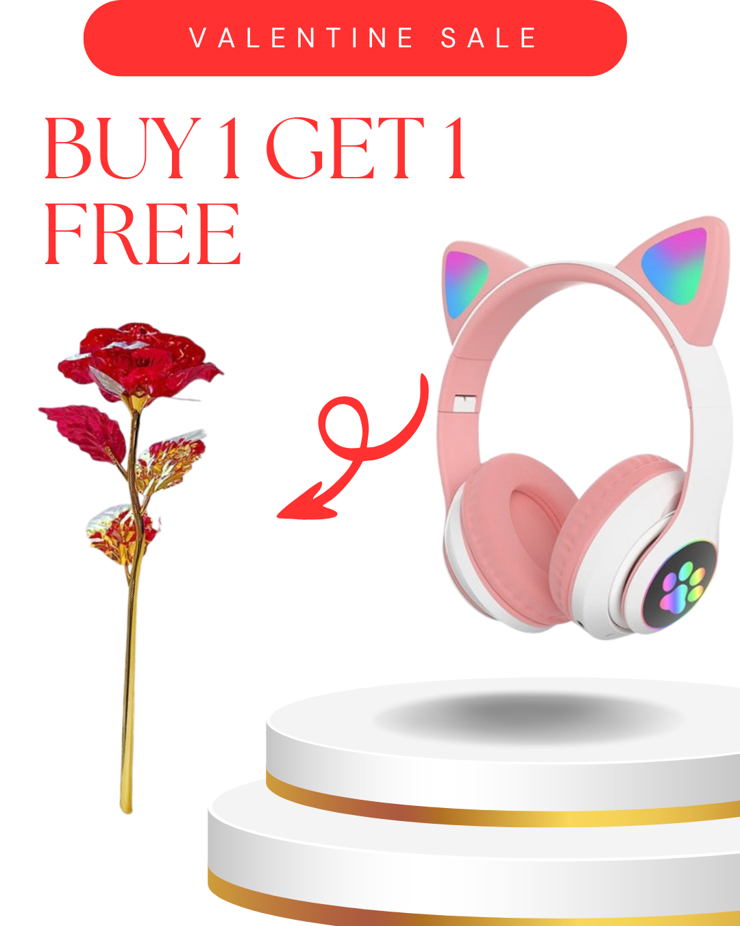 🎧 Wireless Cat Ear Headphones with Mic – Bluetooth, 50% OFF TODAY ONLY! 🐱✨