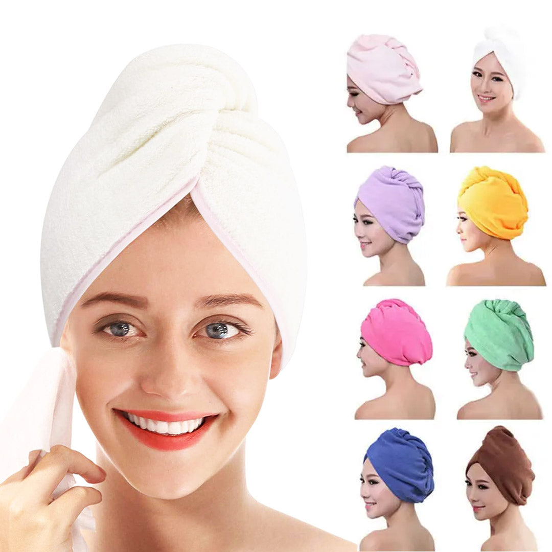 🔥 3-pcs Premium Cotton Quick Hair Drying Towel❤️,Quick Dry, Luxuriously Soft – Every Time. 💧✨” | 😍 Flat 45%OFF 🤩